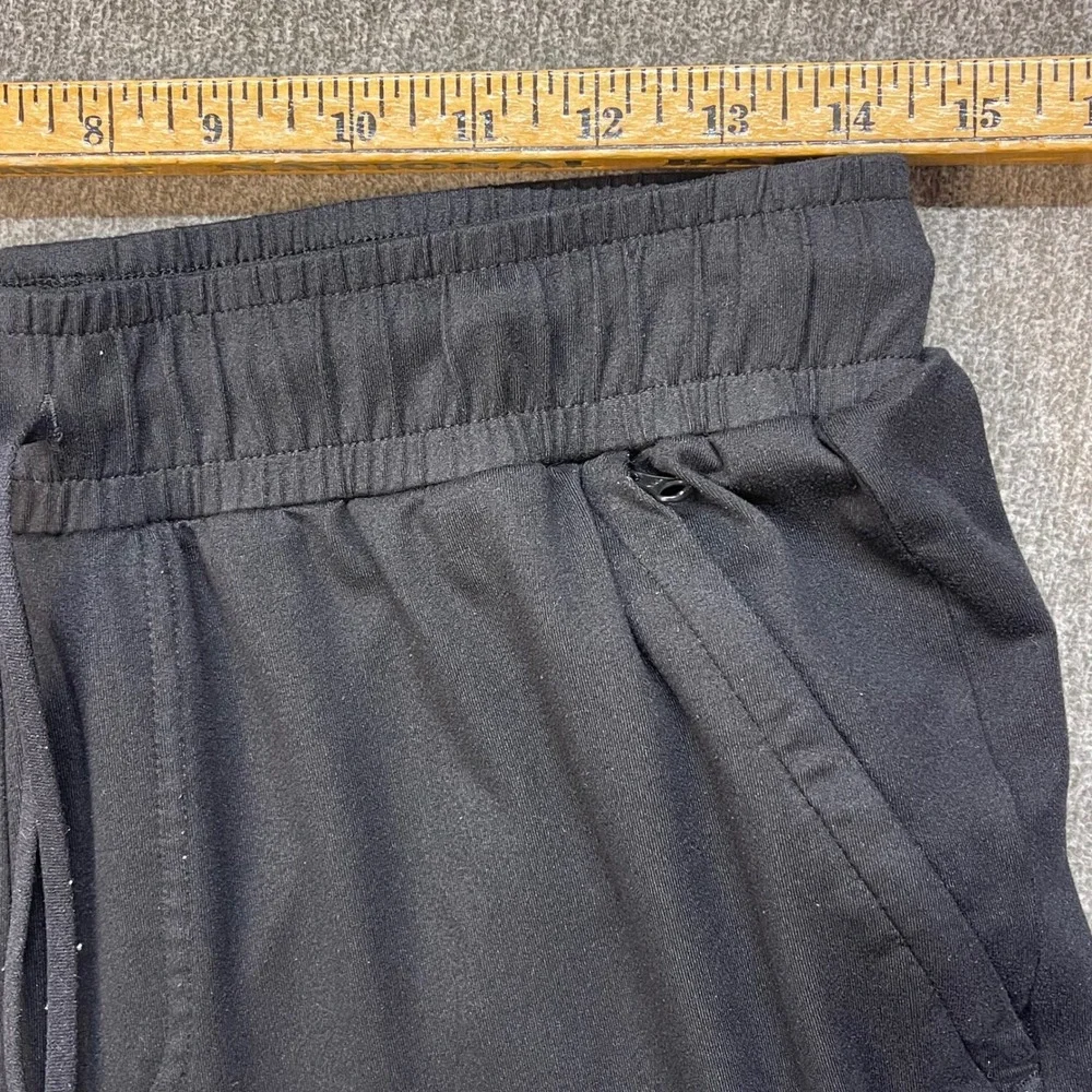 Alo Yoga Womens Black Straight Leg Drawstring Athletic Lounge Pants Size M